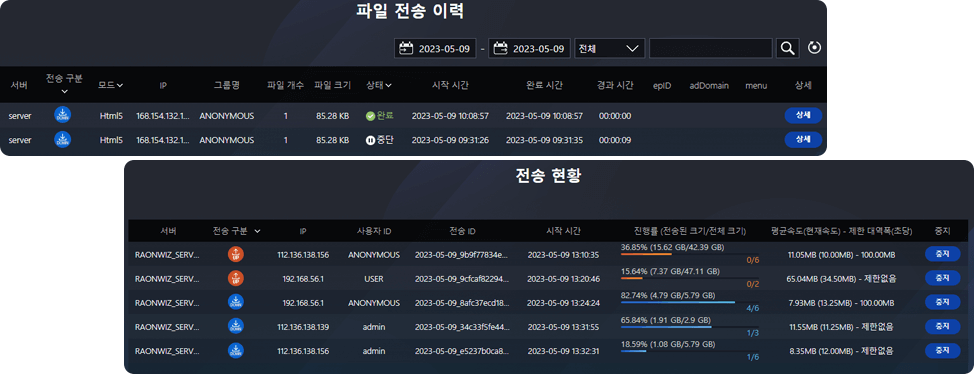 사용자가 한 눈에 확인 가능한 직관적인 정보 제공